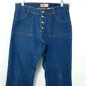 Old Navy Women's blue jeans size 10 button fly vintage
